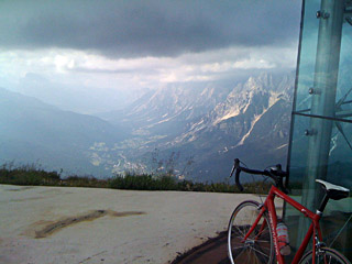 Monte Rite 2165m (Cortina below)