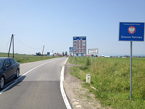 Polish-Slovak border crossing