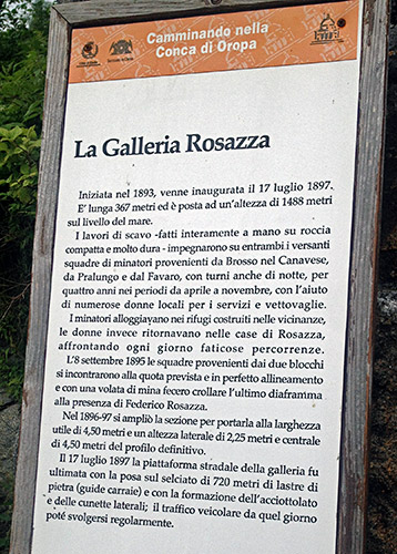 Galleria di Rosazza/Colle della Colma