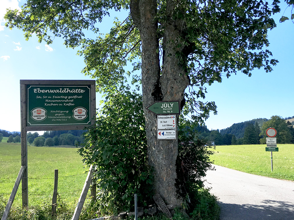 Ebenwald Parkplatz