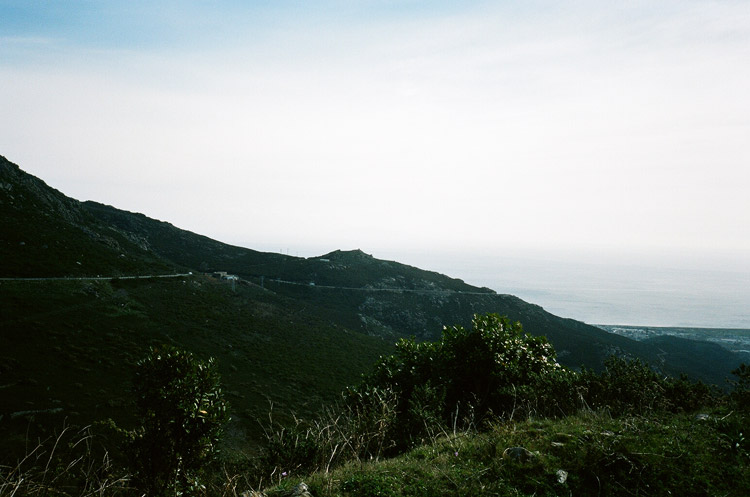 Col de Teghime (536m)/Bastia in the distance