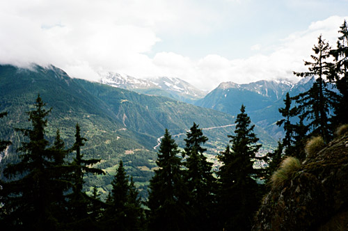 Simplon road viewed from Nieschbord