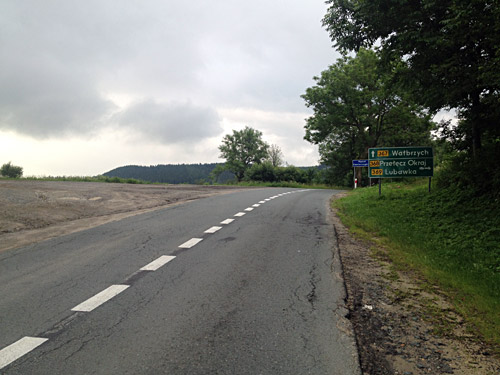 Przełęcz Okraj sign at Przełęcz Kowarska